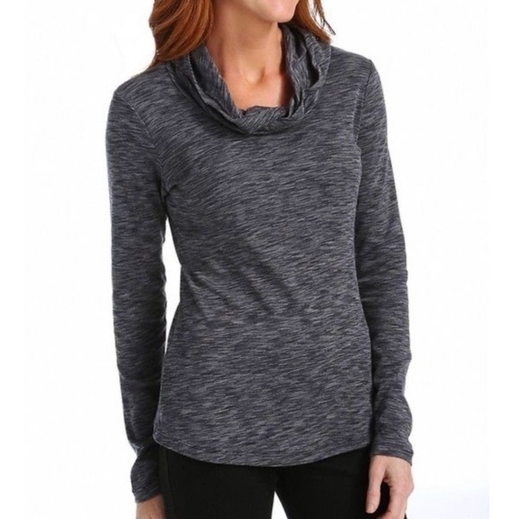 Columbia Sweaters - Columbia Women's Charcoal Cowl Neck Long-sleeved Shirt